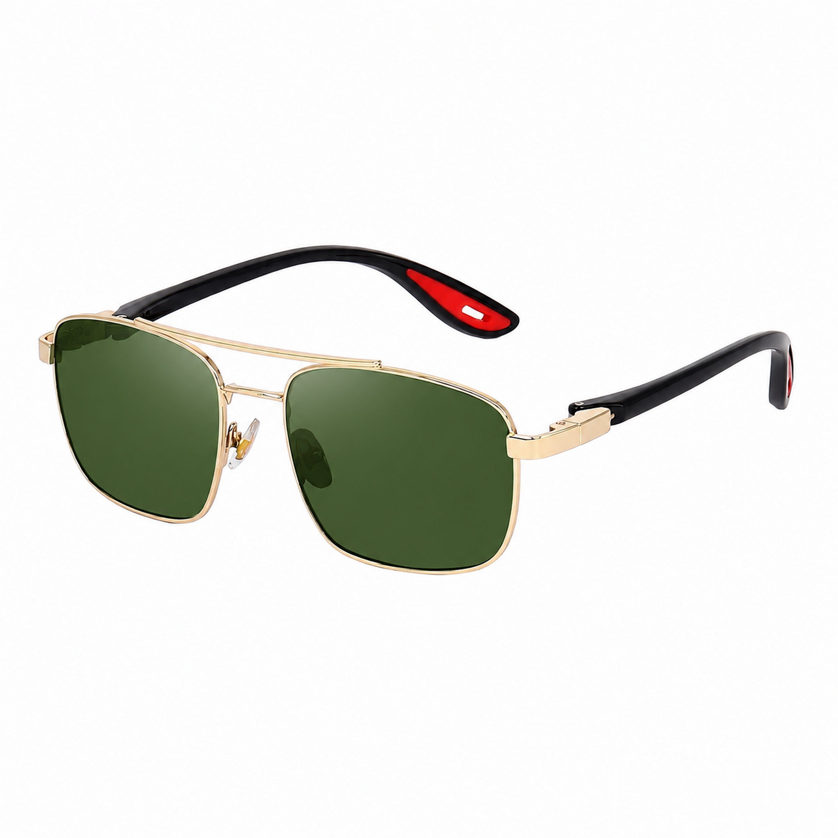 Dervin UV Protected Driving Pilot Square Metal Body Sunglasses for Men and Women