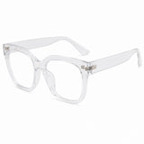 Dervin Unisex Blue Light Blocking, Blue Cut Anti Glare Oversized Computer Glasses for Eye Protection from UV by Tablet, Laptop, Mobile (Clear)