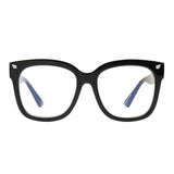 Dervin Unisex Blue Light Blocking, Blue Cut Anti Glare Oversized Computer Glasses for Eye Protection from UV by Tablet, Laptop, Mobile (Clear)