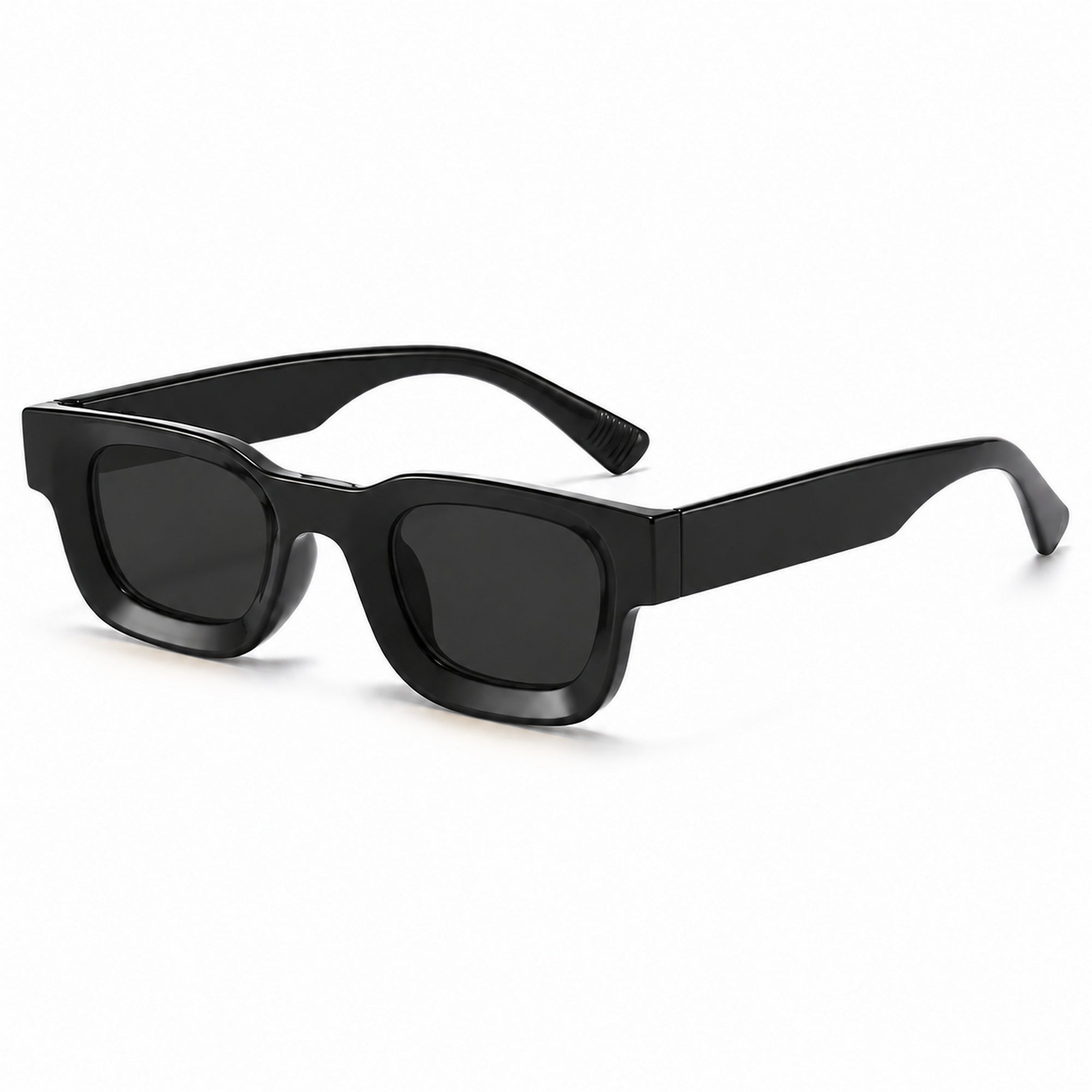 Dervin UV Protected Square Sunglasses for Men and Women (Black)