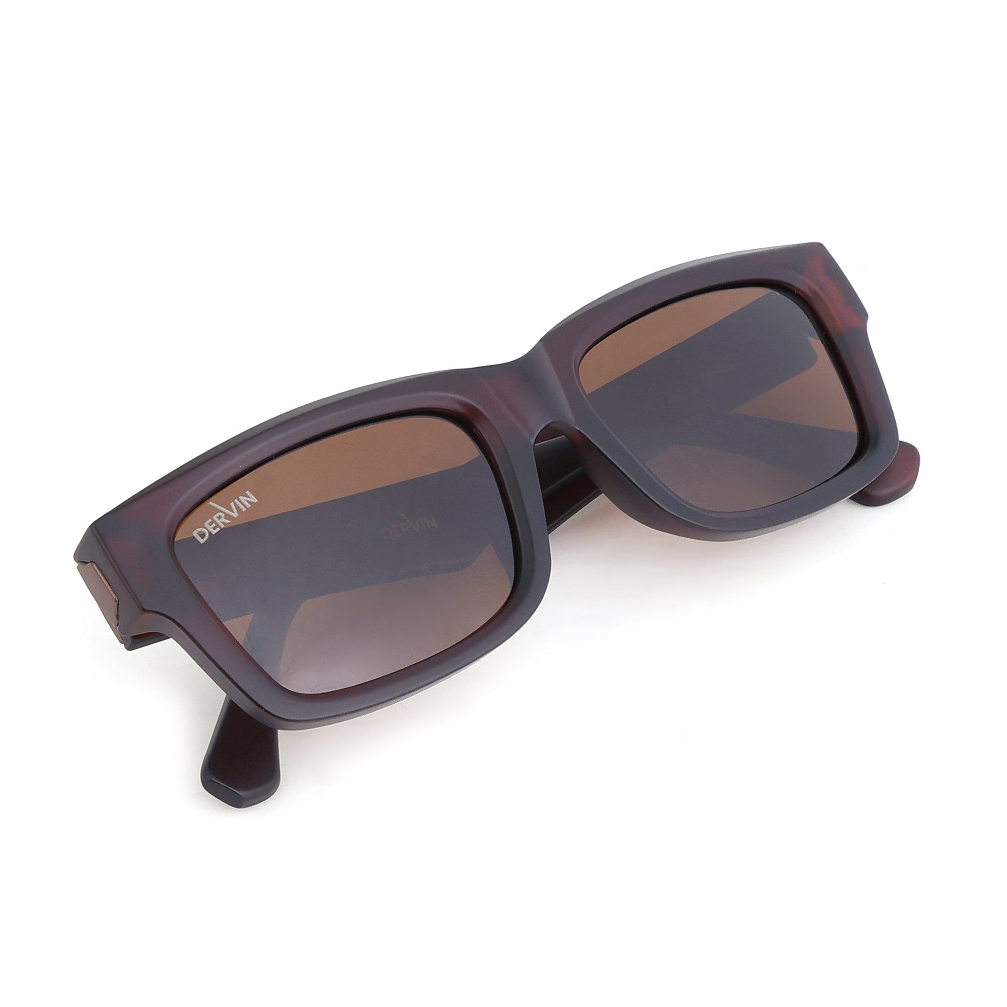Dervin UV Protection Polarized Rectangular Sunglasses for Men and Women
