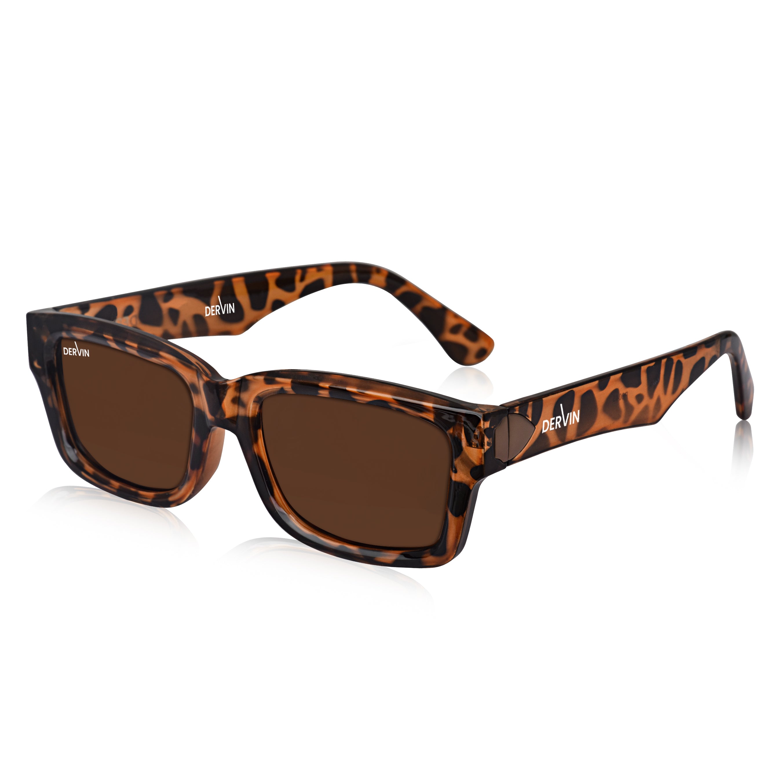 Dervin UV Protection Polarized Rectangular Sunglasses for Men and Women