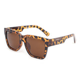 Dervin UV Protection Polarized Oversized Square Sunglasses for Men and Women (Black-Black)