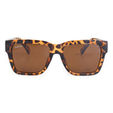Dervin UV Protection Polarized Oversized Square Sunglasses for Men and Women (Black-Black)
