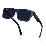 Dervin UV Protection Polarized Oversized Square Sunglasses for Men and Women (Black-Black)