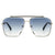 Dervin UV Protected Driving Pilot Gradient Metal Body Square Sunglasses for Men and Women - Dervin