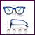 Dervin Blue Light Blocking Computer Glasses Gaming Filter Transparent Square Eyeglasses for Eye Protection Men and Women, Tablet/Laptop/Mobile/TV, Anti-blue & Anti eyestrain - Dervin