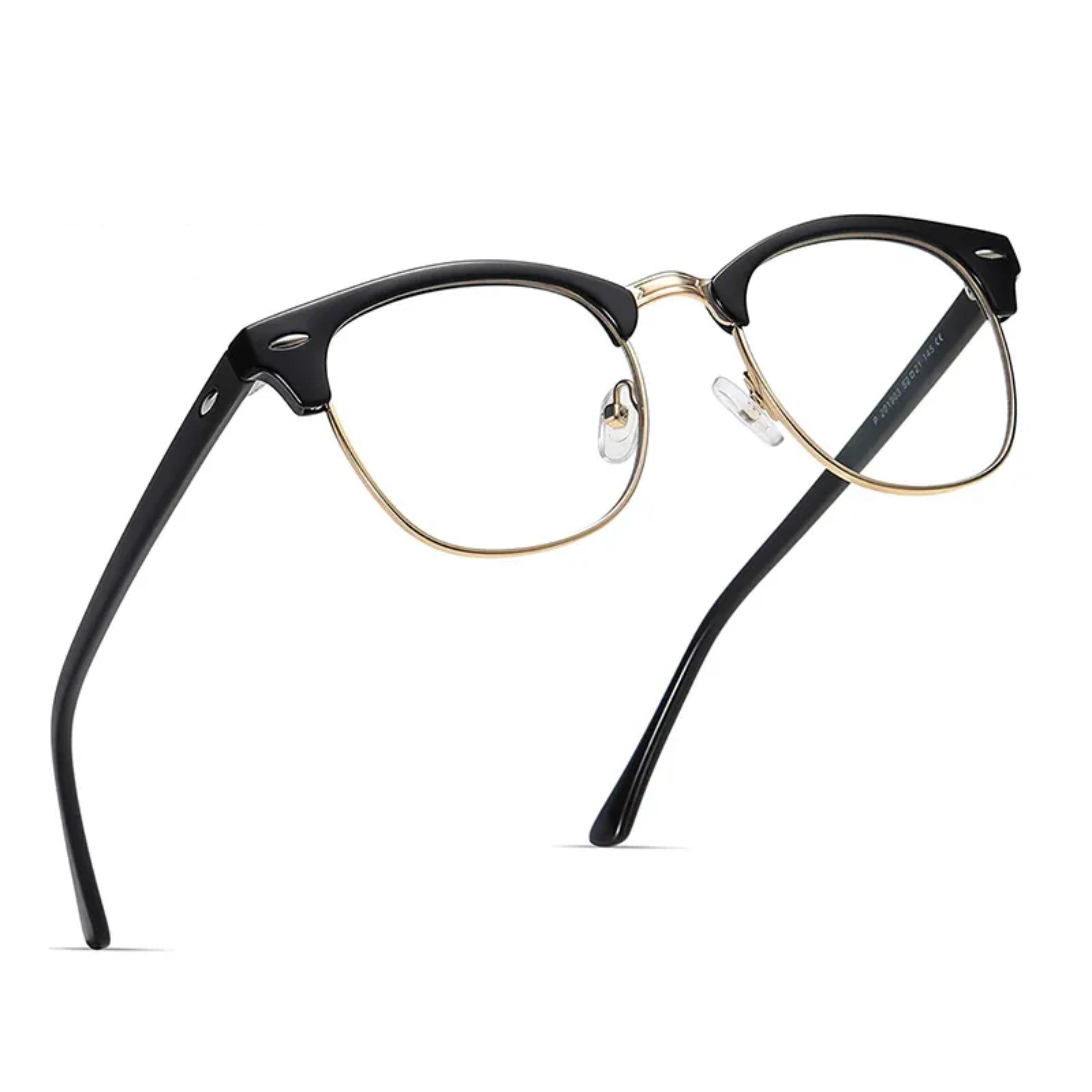 Dervin Blue Light Blocking Blue Cut Zero Power anti-glare Square Eyeglasses, Frame for Eye Protection from UV by Computer/Tablet/Laptop/Mobile - Dervin