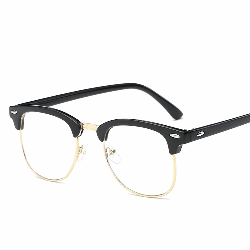 Dervin Blue Light Blocking Blue Cut Zero Power anti-glare Square Eyeglasses, Frame for Eye Protection from UV by Computer/Tablet/Laptop/Mobile - Dervin
