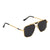 Dervin Golden-Black UV Protection Hexagonal Sunglasses For Men & Women