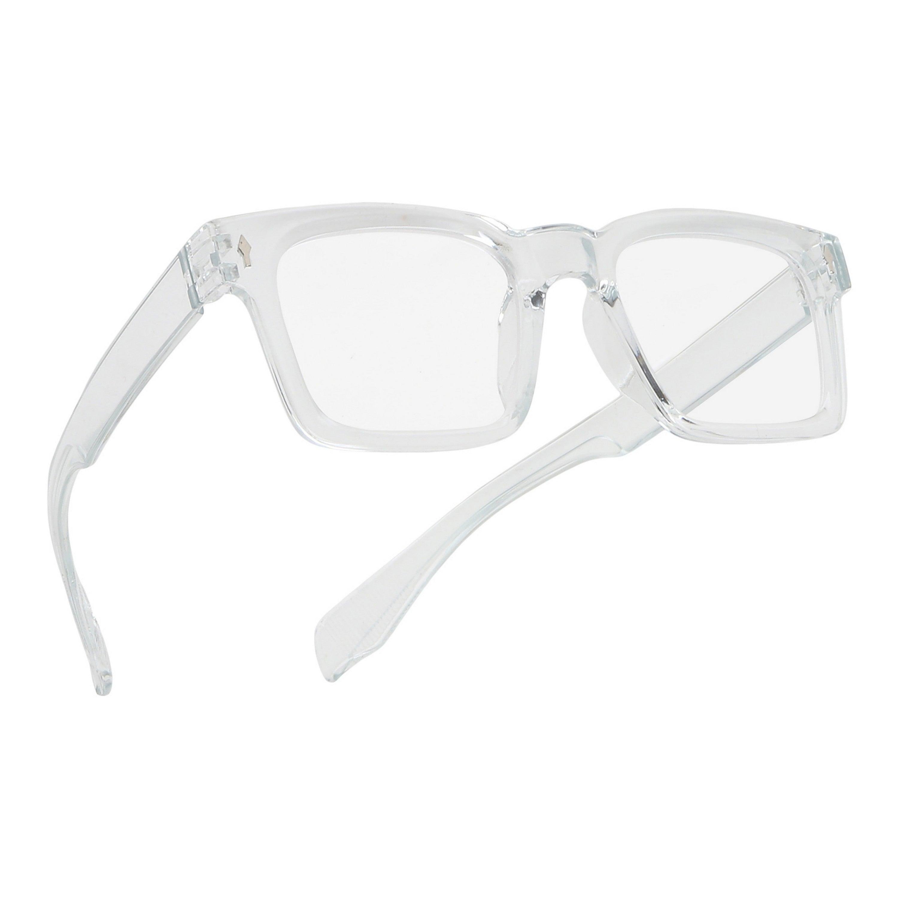 Dervin Clear Lens Square Sunglasses/Frames for Men and Women - Dervin