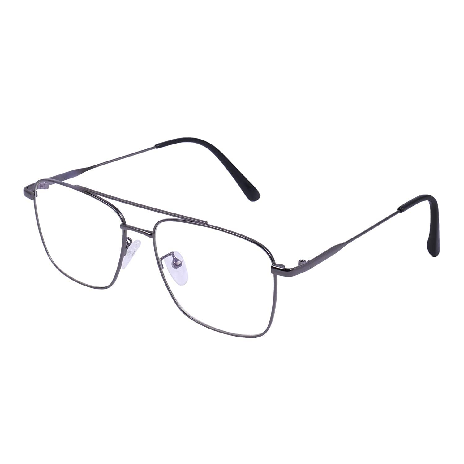 Dervin Blue Light Blocking Blue Cut Zero Power anti-glare Retro Square Eyeglasses, Frame for Eye Protection from UV by Computer/Tablet/Laptop/Mobile (Golden) - Dervin
