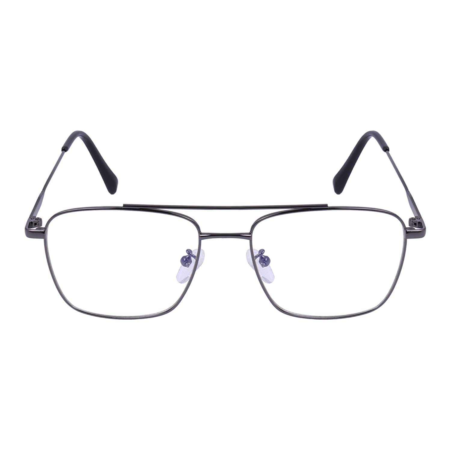 Dervin Blue Light Blocking Blue Cut Zero Power anti-glare Retro Square Eyeglasses, Frame for Eye Protection from UV by Computer/Tablet/Laptop/Mobile (Golden) - Dervin