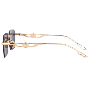 Dervin UV Protected Rectangular Rimless Sunglasses for Men and Women - Dervin