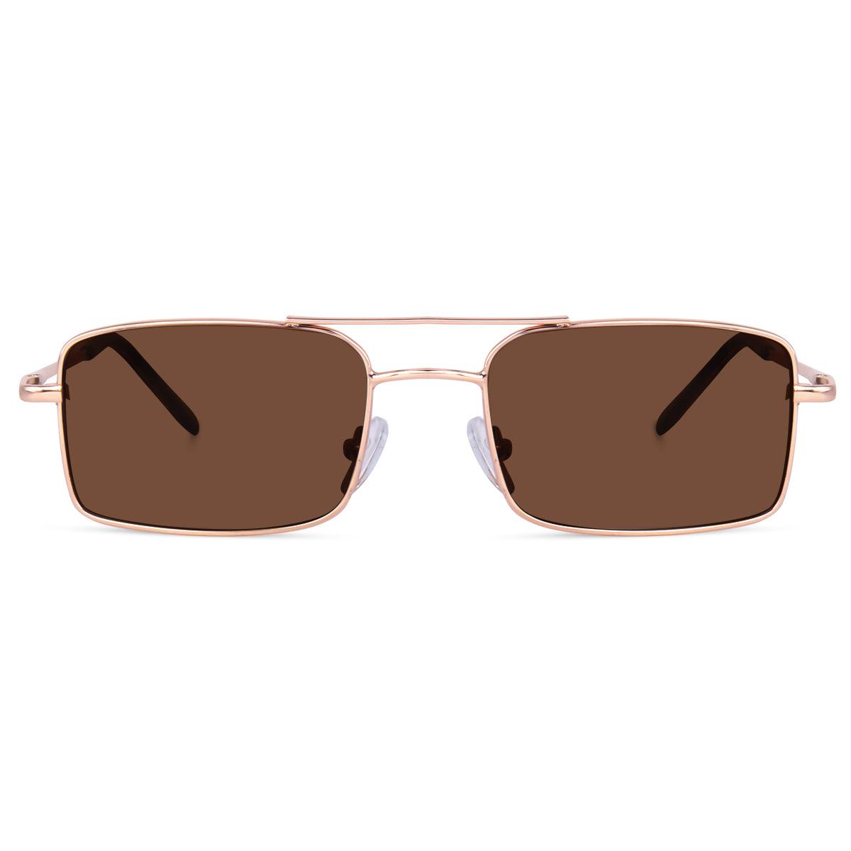 Dervin Ultra Light UV 400 Rectangular Sunglasses for Men & Women - Dervin