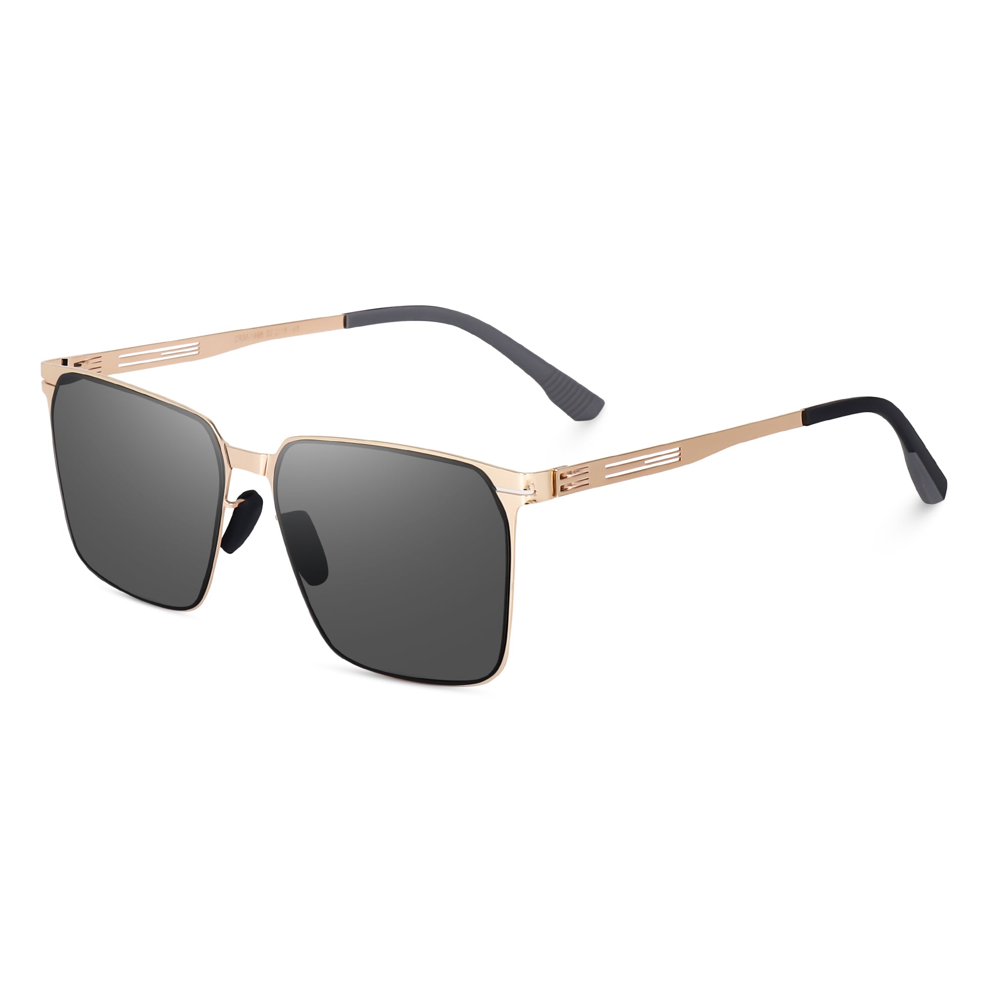 Dervin UV Protected Rectangular Sunglasses for Men & Women | Latest Trendy Design | Lightweight & Stylish Eyewear (Large Size)