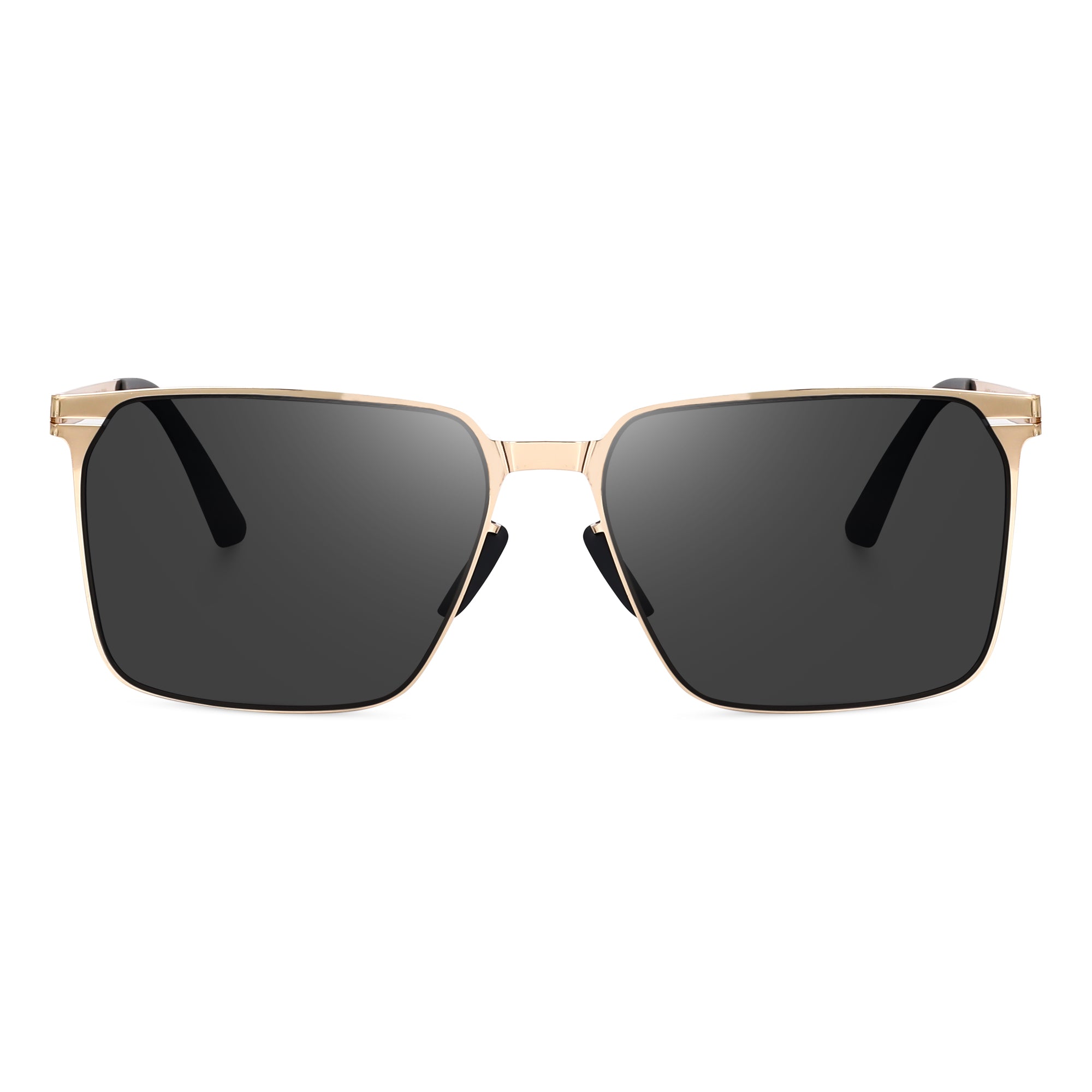 Dervin UV Protected Rectangular Sunglasses for Men & Women | Latest Trendy Design | Lightweight & Stylish Eyewear (Large Size)