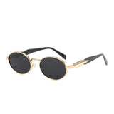 Dervin Retro Oval Sunglasses for Men & Women | Metal Frame | UV400 Protection | Durable, Stylish & Trending Shades