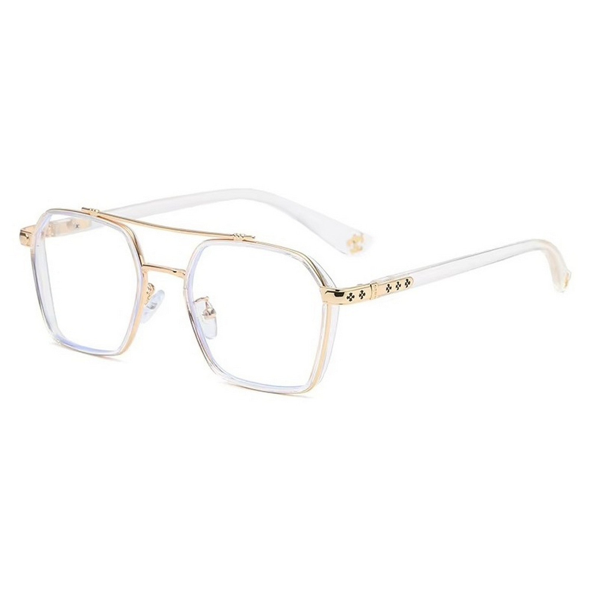 Dervin Zero Power Computer Bluelight Blocking Glasses For Men and Women | Blue Cut Computer Glasses | Anti Glare, Lightweight & Blocks Harmful Rays | Full Rim Square Glasses