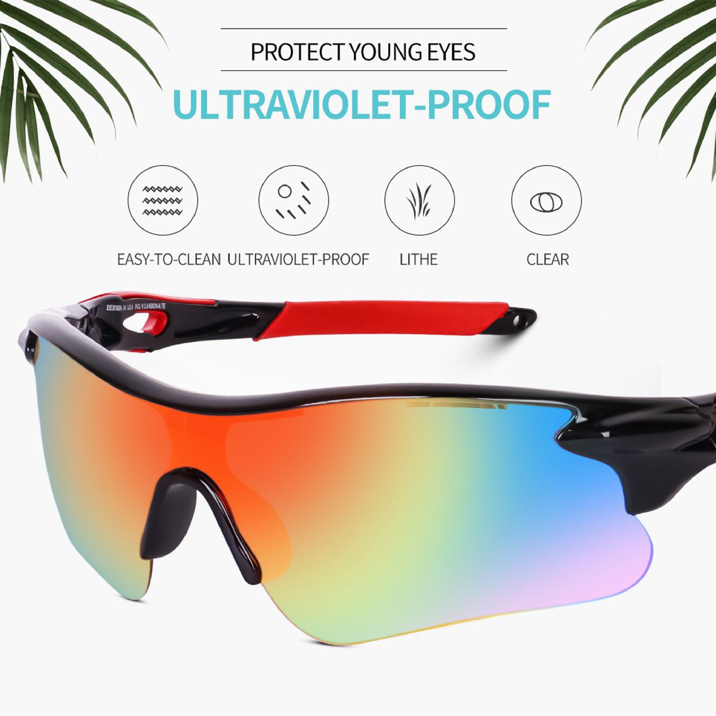 Sun Glasses Poshei Outdoor Sports Glasses Dervin Non Polarized