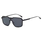 Dervin UV Protected One Piece Designer Punk Style Metal Sunglasses for Men and Women