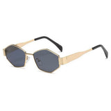 Dervin Fashionable Retro Hexagonal Sunglasses for Women & Men | Trendy, Stylish & Classic 90s Vintage Style | UV400 Protection & Durable Metal Frame