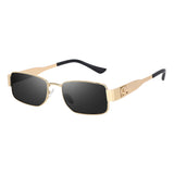 Dervin UV Protected Concave Shape Rectangular Sunglasses for Men and Women