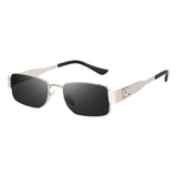 Dervin UV Protected Concave Shape Rectangular Sunglasses for Men and Women