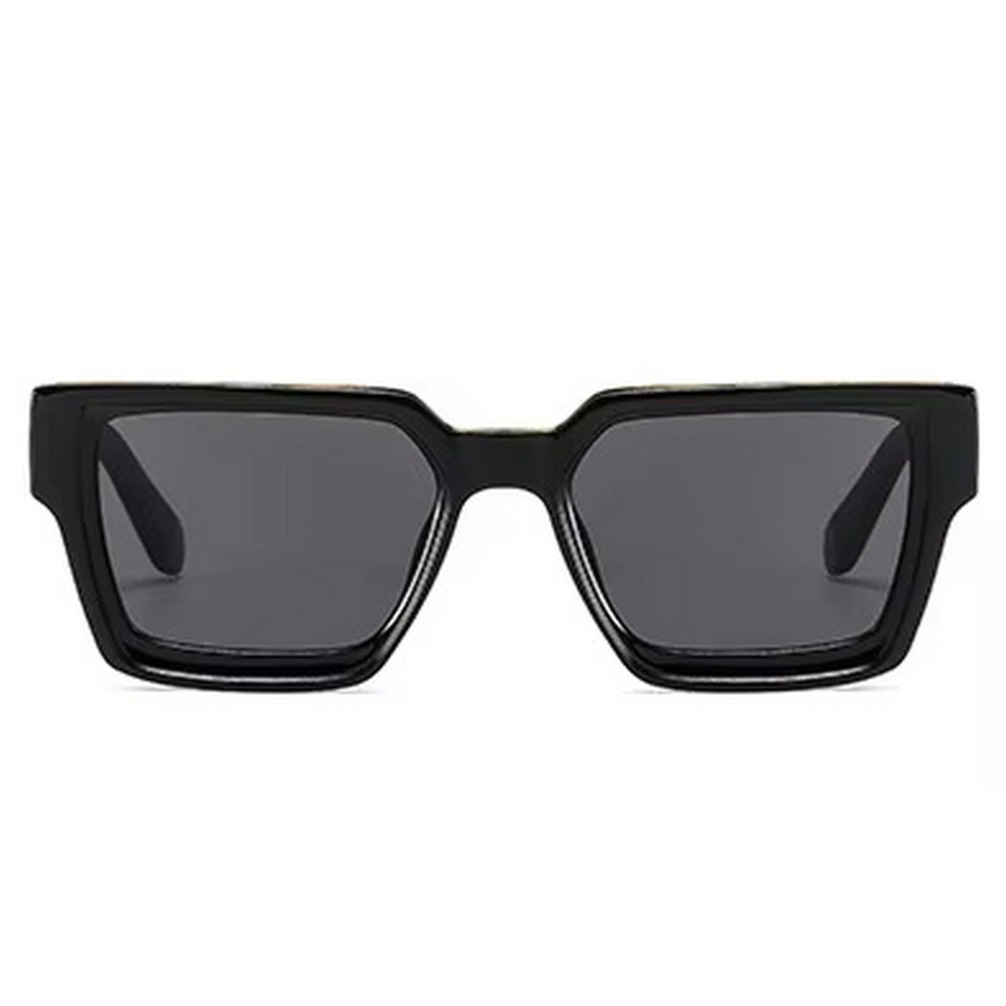 Dervin UV Protected Square Sunglasses for Men and Women (Black)