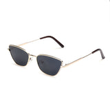 Dervin UV Protected Cat Eye Retro Sunglasses for Women, Metal Frame Shades for Women (Small Size)