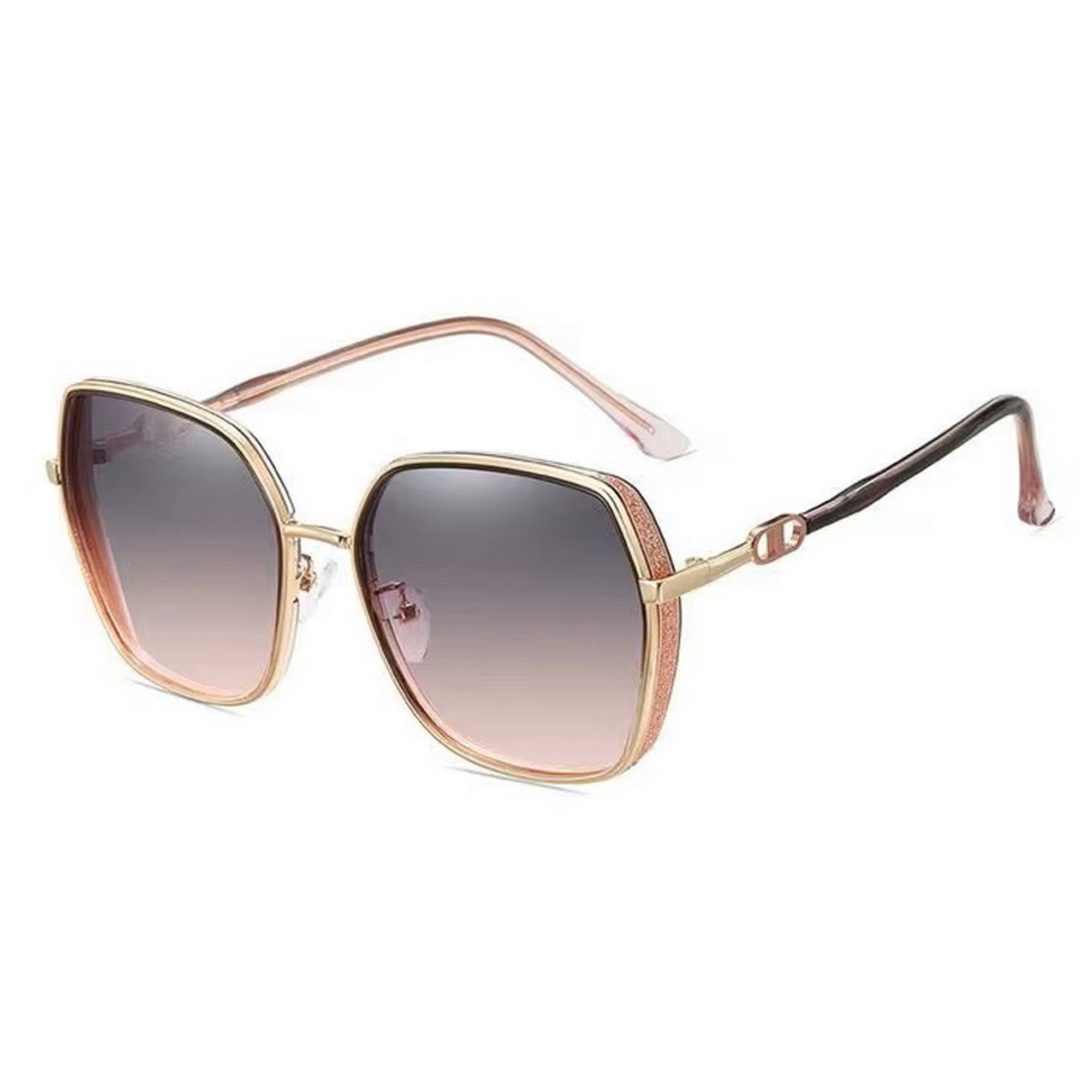 Dervin UV Protected Oversized Sunglasses for Women (Black)