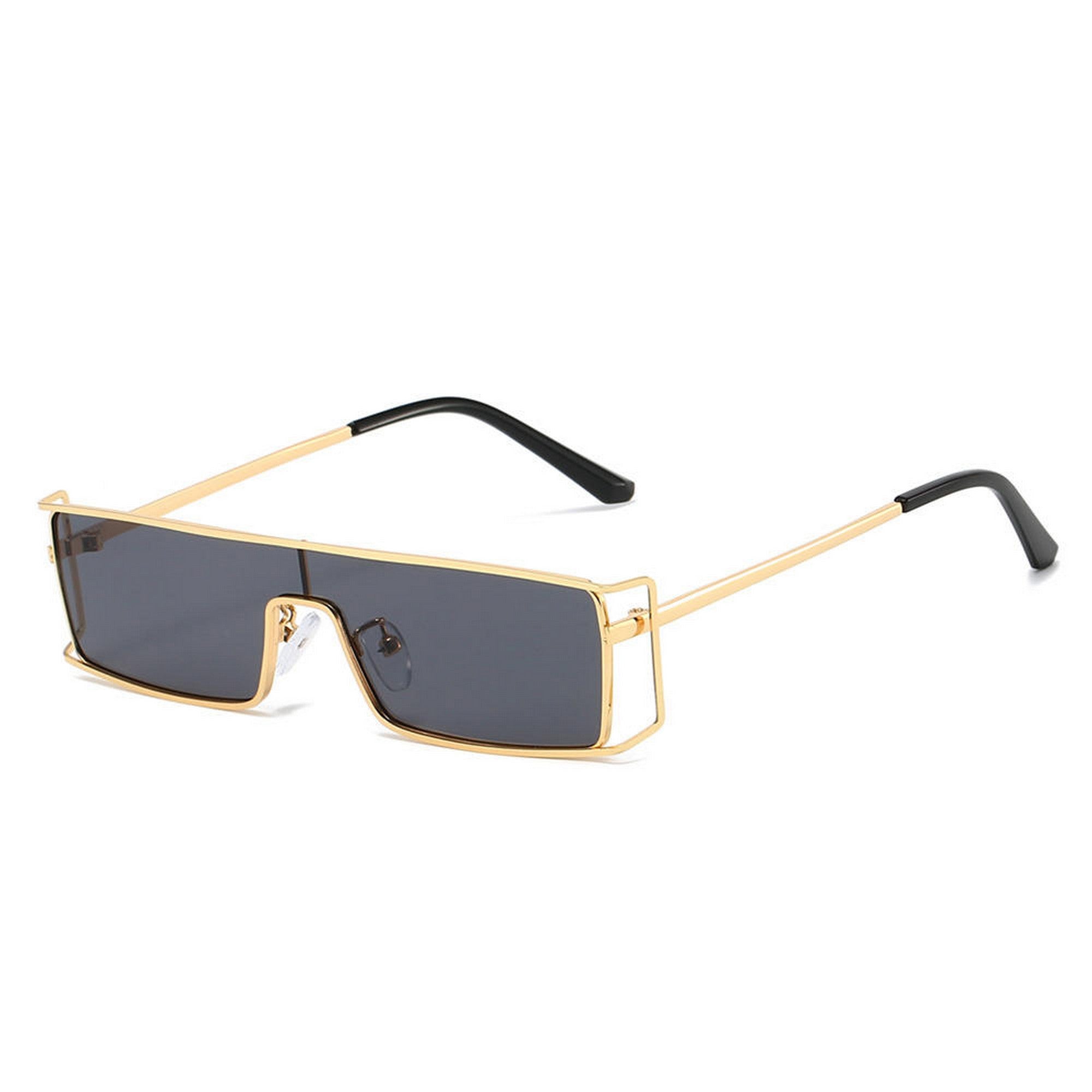 Dervin UV Protected Classic Retro Rectangular Sunglasses for Men & Women
