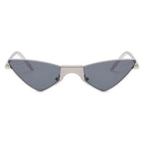 Dervin UV Protected Cat Eye Classic Retro Sunglasses for Women, Metal Frame Shades for Women