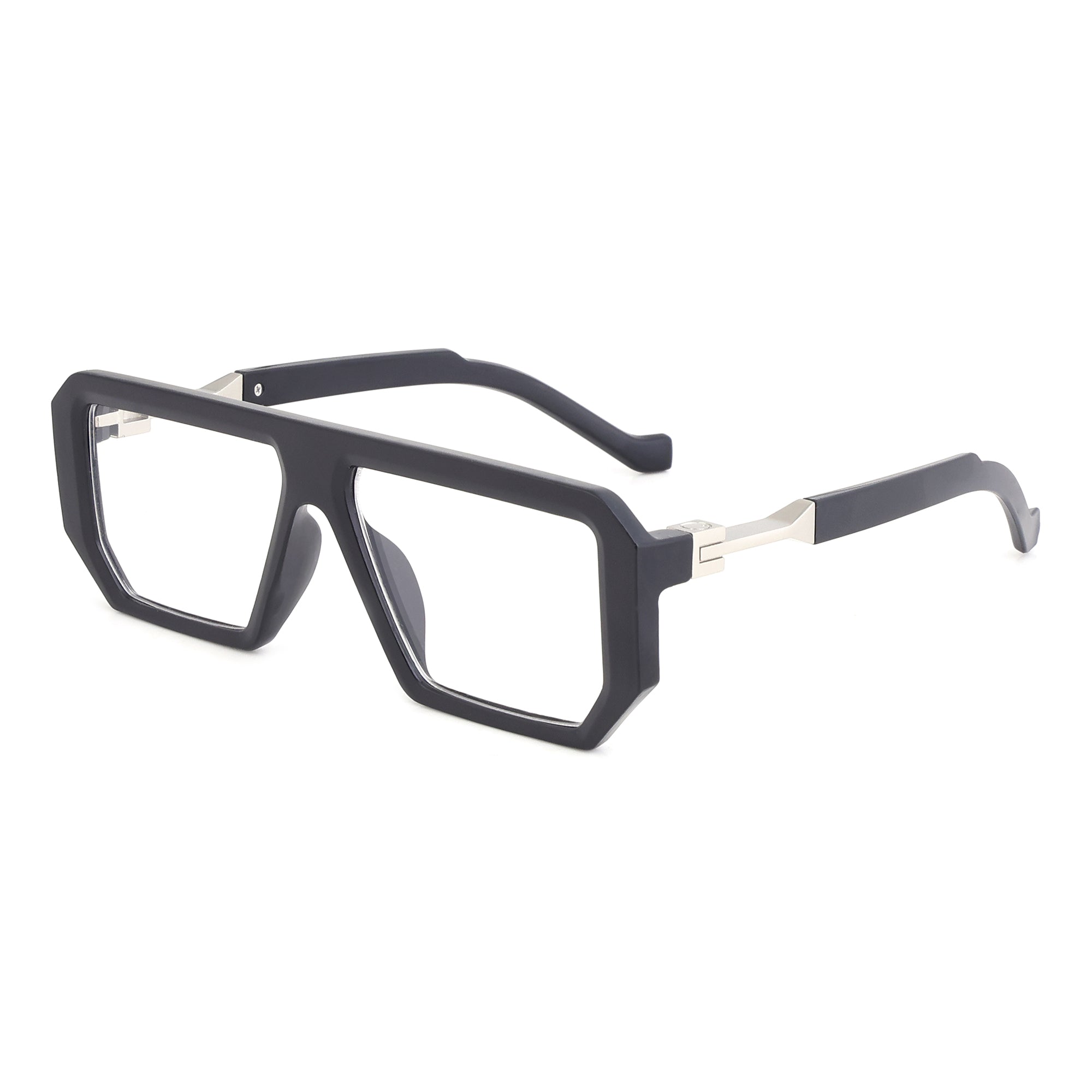 Dervin Square Zero Power Blue Cut Computer Bluelight Blocking Glasses For Men and Women | Anti Glare, Lightweight & Blocks Harmful Rays