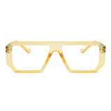 Dervin Square Zero Power Blue Cut Computer Bluelight Blocking Glasses For Men and Women | Anti Glare, Lightweight & Blocks Harmful Rays
