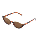 Dervin UV Protected Cat-Eye Half Frame Sunglasses for Women, Beach Travel Outdoor Sunblock for Ladies