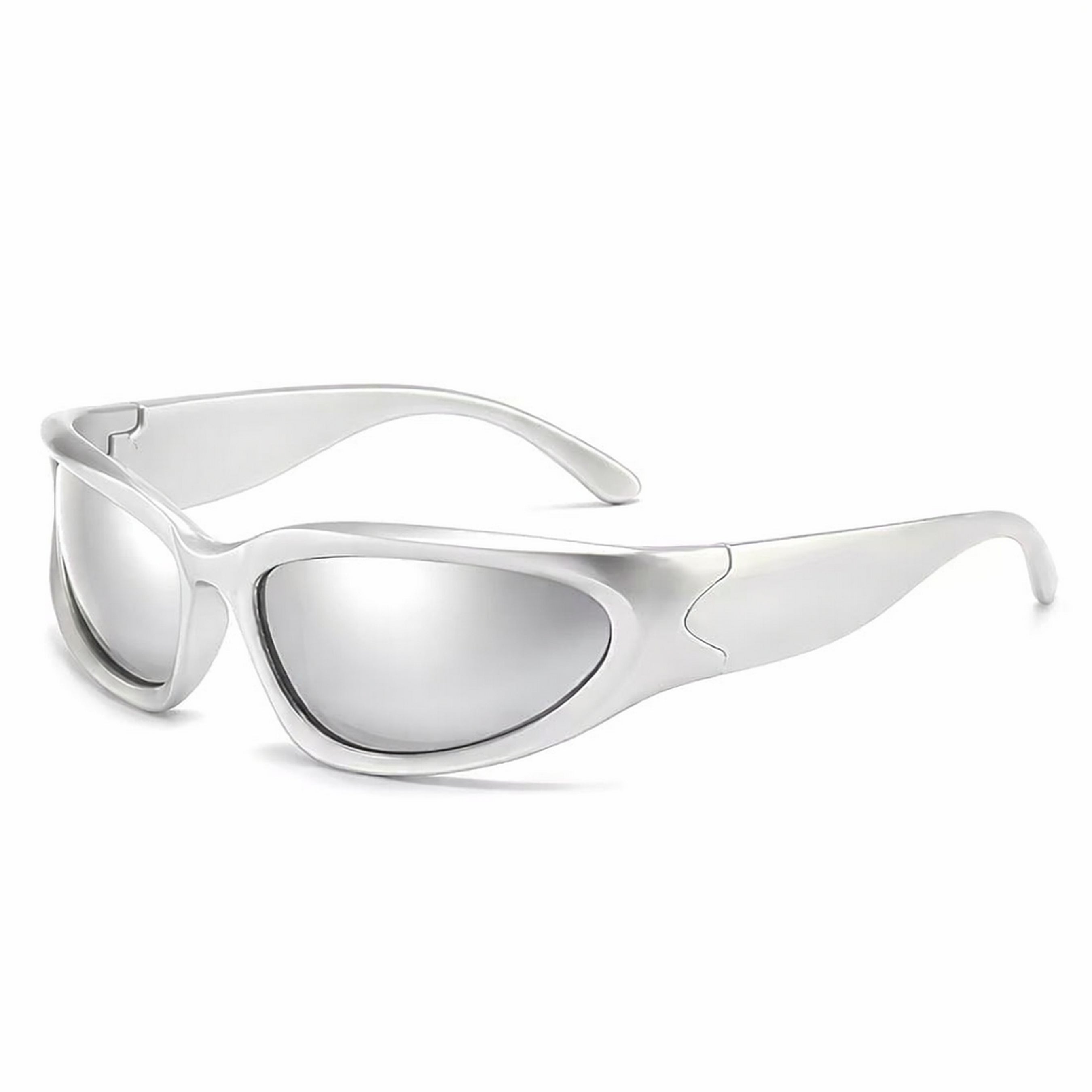Dervin UV Protected Wraparound Y2K Sunglasses for Men & Women, Full Rim Trending & Stylish Sports Shades