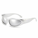 Dervin UV Protected Wraparound Y2K Sunglasses for Men & Women, Full Rim Trending & Stylish Sports Shades
