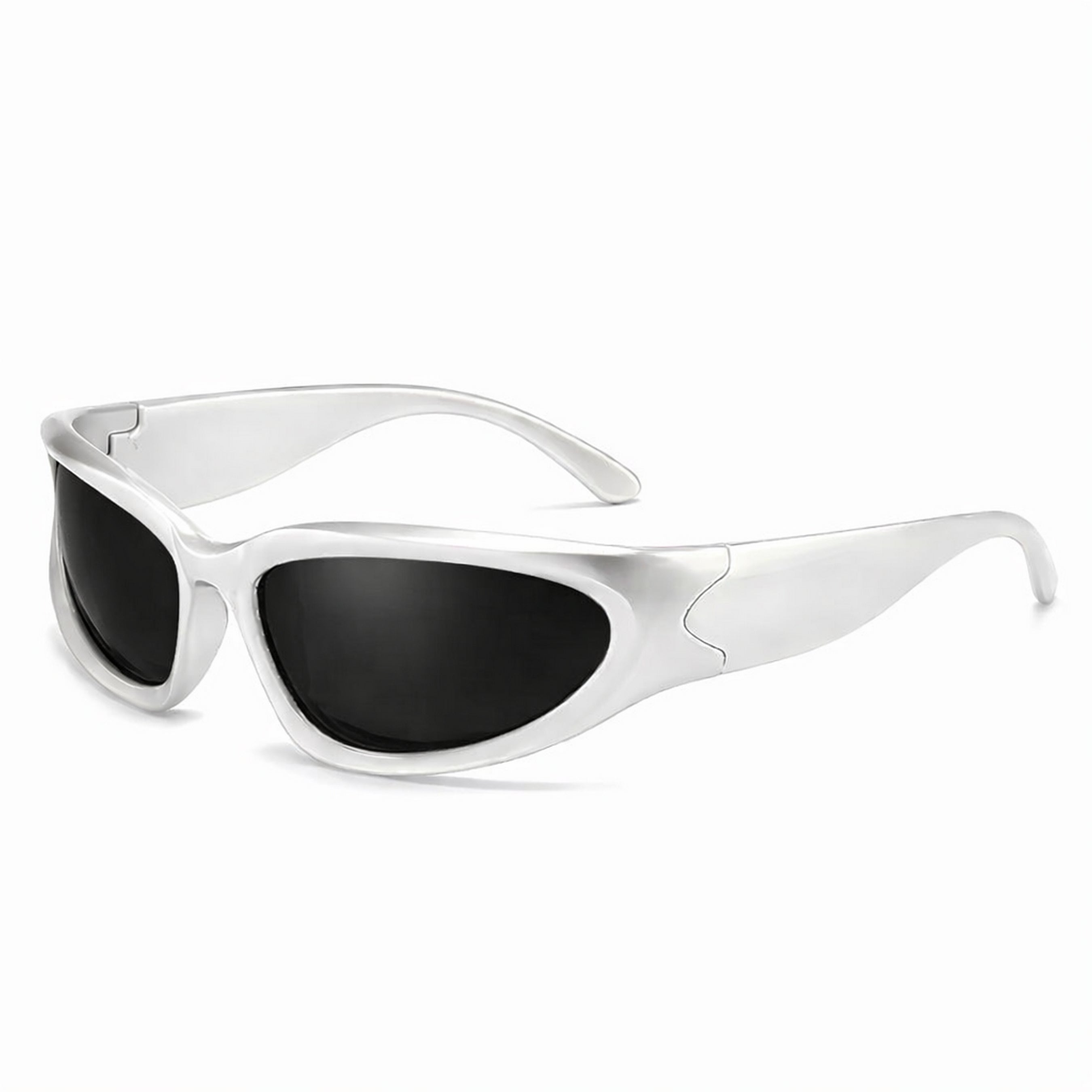 Dervin UV Protected Wraparound Y2K Sunglasses for Men & Women, Full Rim Trending & Stylish Sports Shades