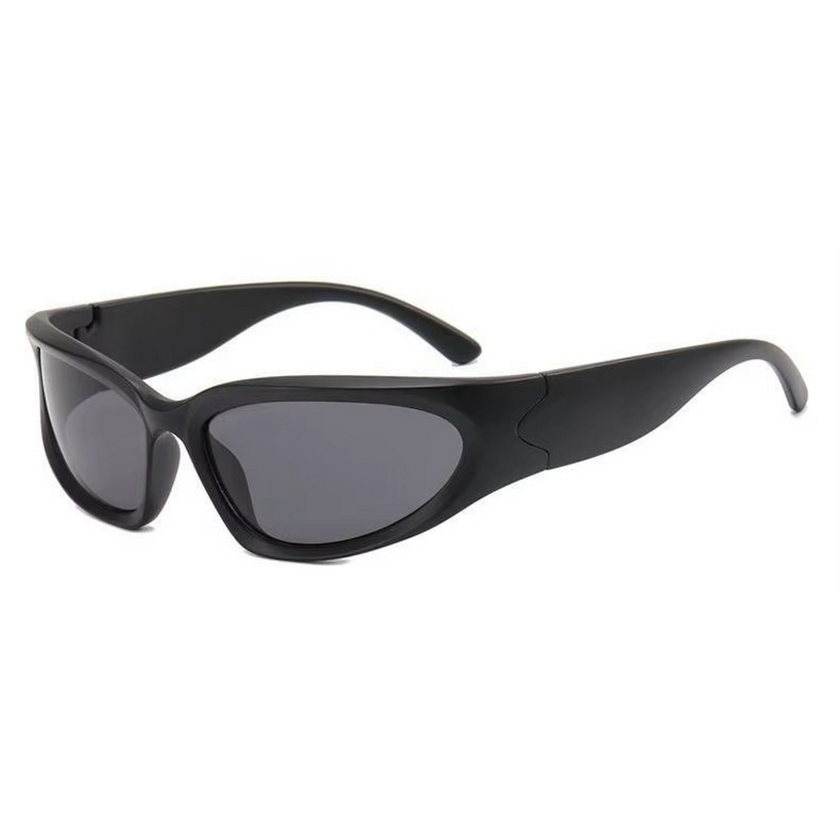 Dervin UV Protected Wraparound Y2K Sunglasses for Men & Women, Full Rim Trending & Stylish Sports Shades