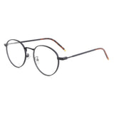 Dervin Blue Light Blocking Eyeglasses, Zero Power, Anti-Glare, Retro Round Frame, UV Protection, Blue Cut for Computer/Tablet/Laptop/Mobile
