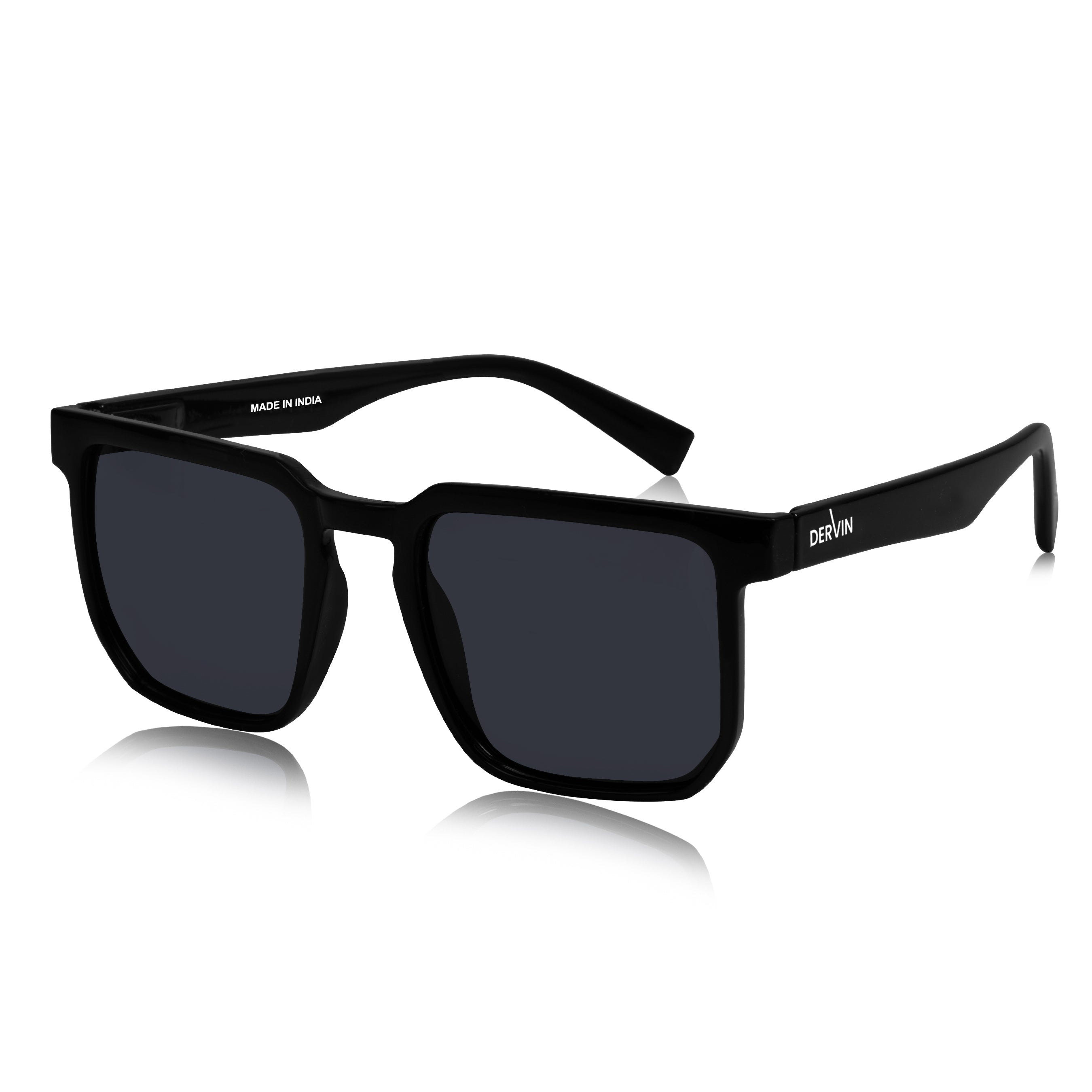 Dervin Square Polarized UV Protected Sunglasses for Men and Women
