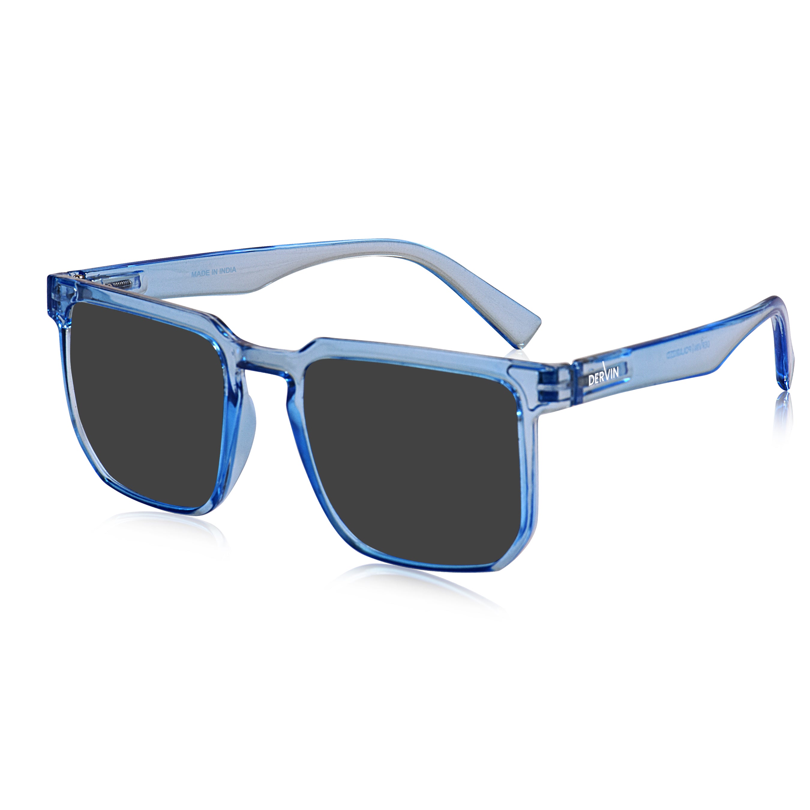 Dervin Square Polarized UV Protected Sunglasses for Men and Women