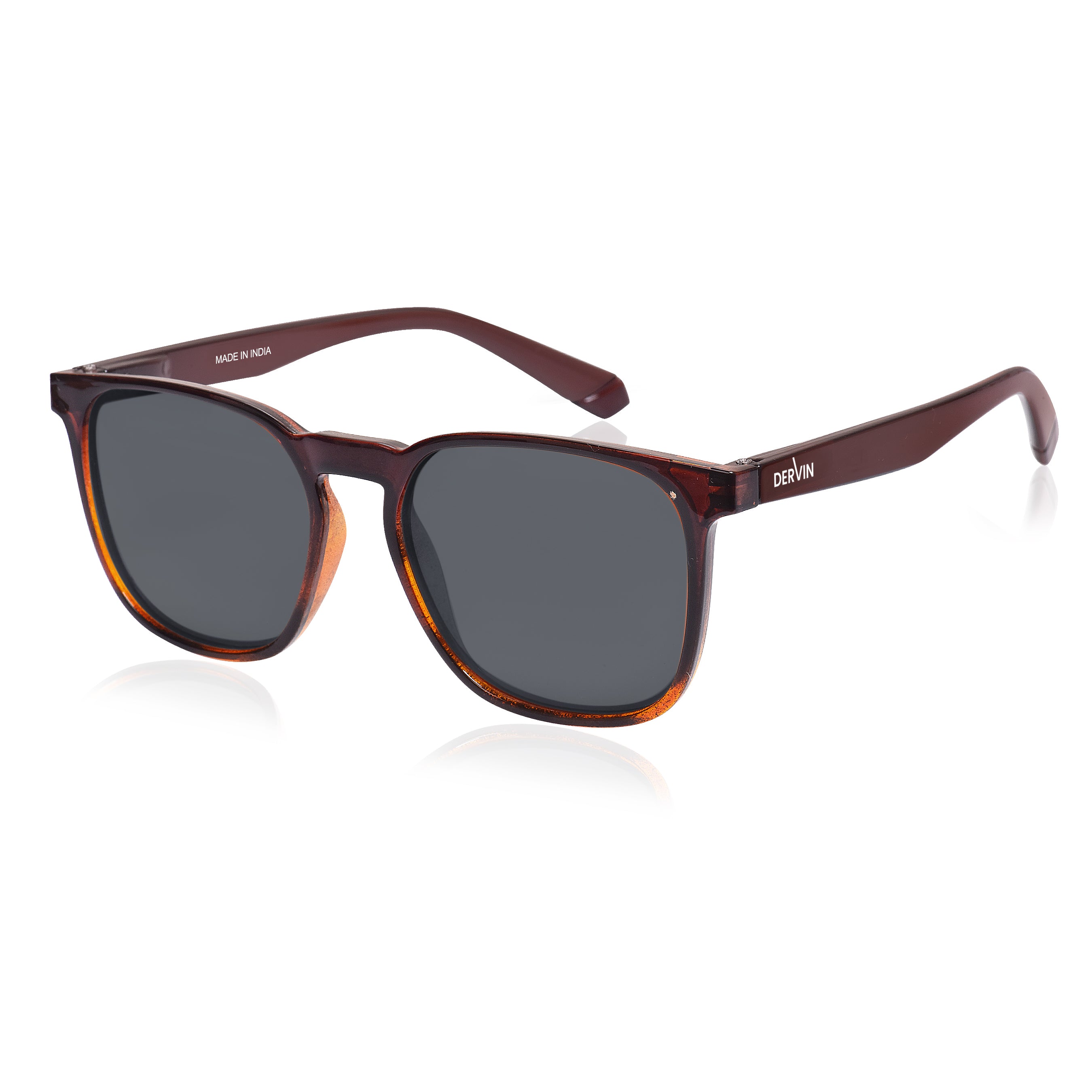 Dervin Square Polarized UV Protected Sunglasses for Men and Women