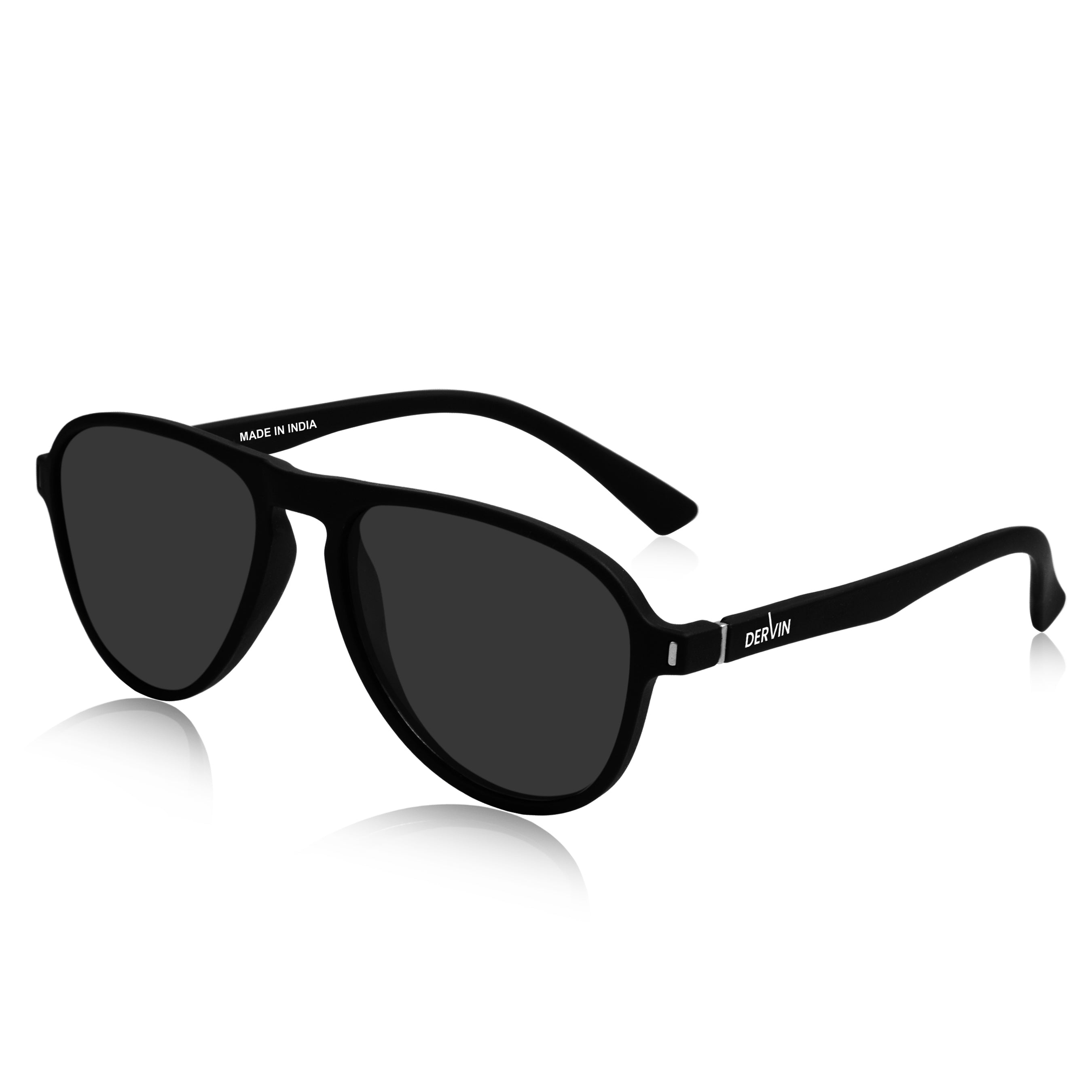 Dervin UV Protected Polarized Aviator Pilot Sunglasses for Men & Women
