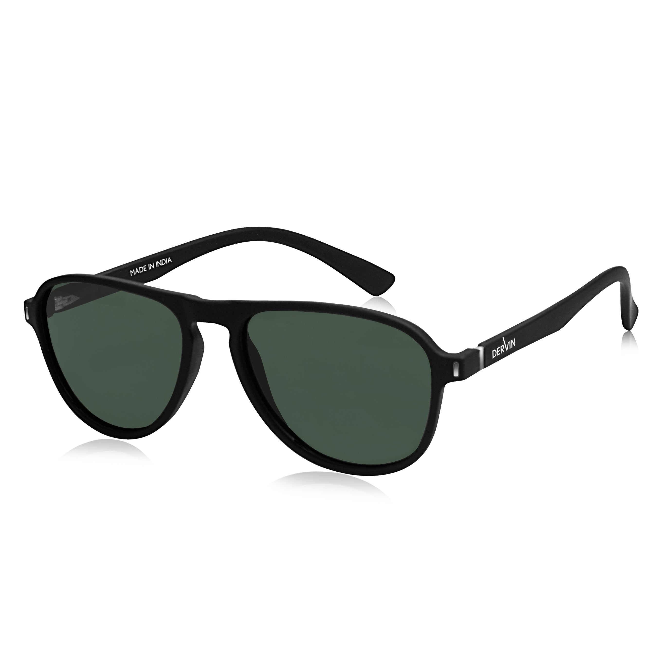 Dervin UV Protected Polarized Aviator Pilot Sunglasses for Men & Women
