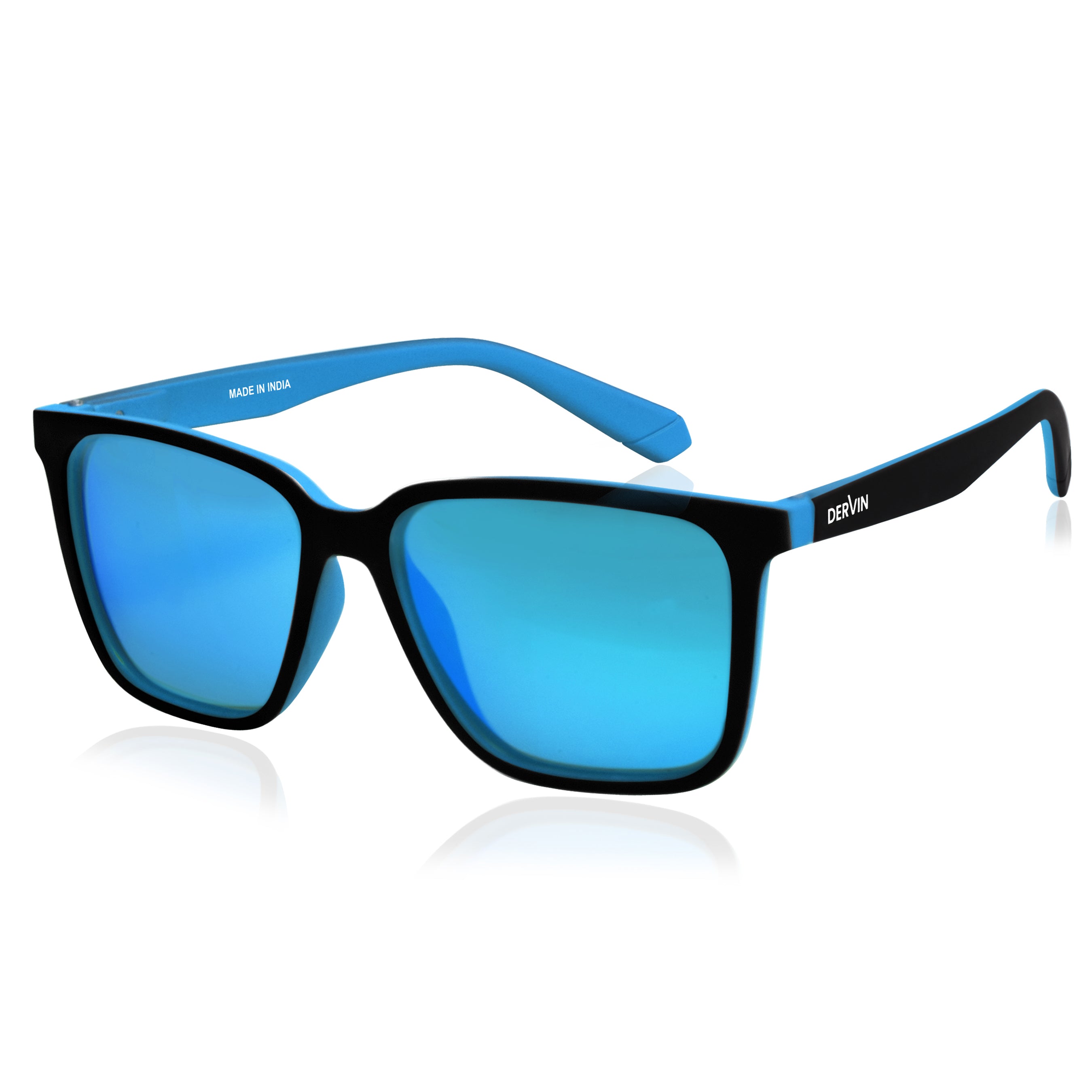 Dervin Square Polarized UV Protected Sunglasses for Men and Women