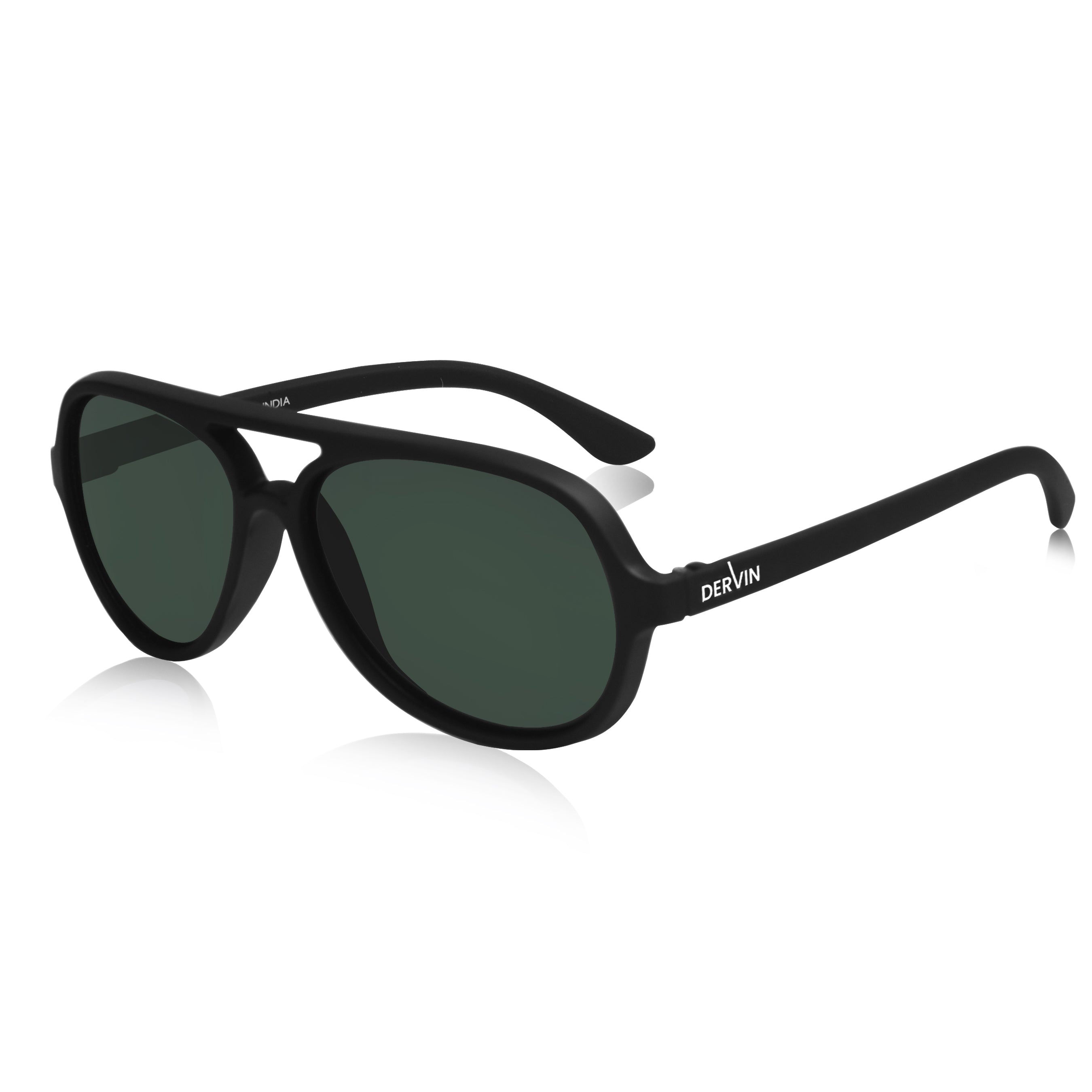 Dervin UV Protected Polarized Aviator Pilot Sunglasses for Men and Women
