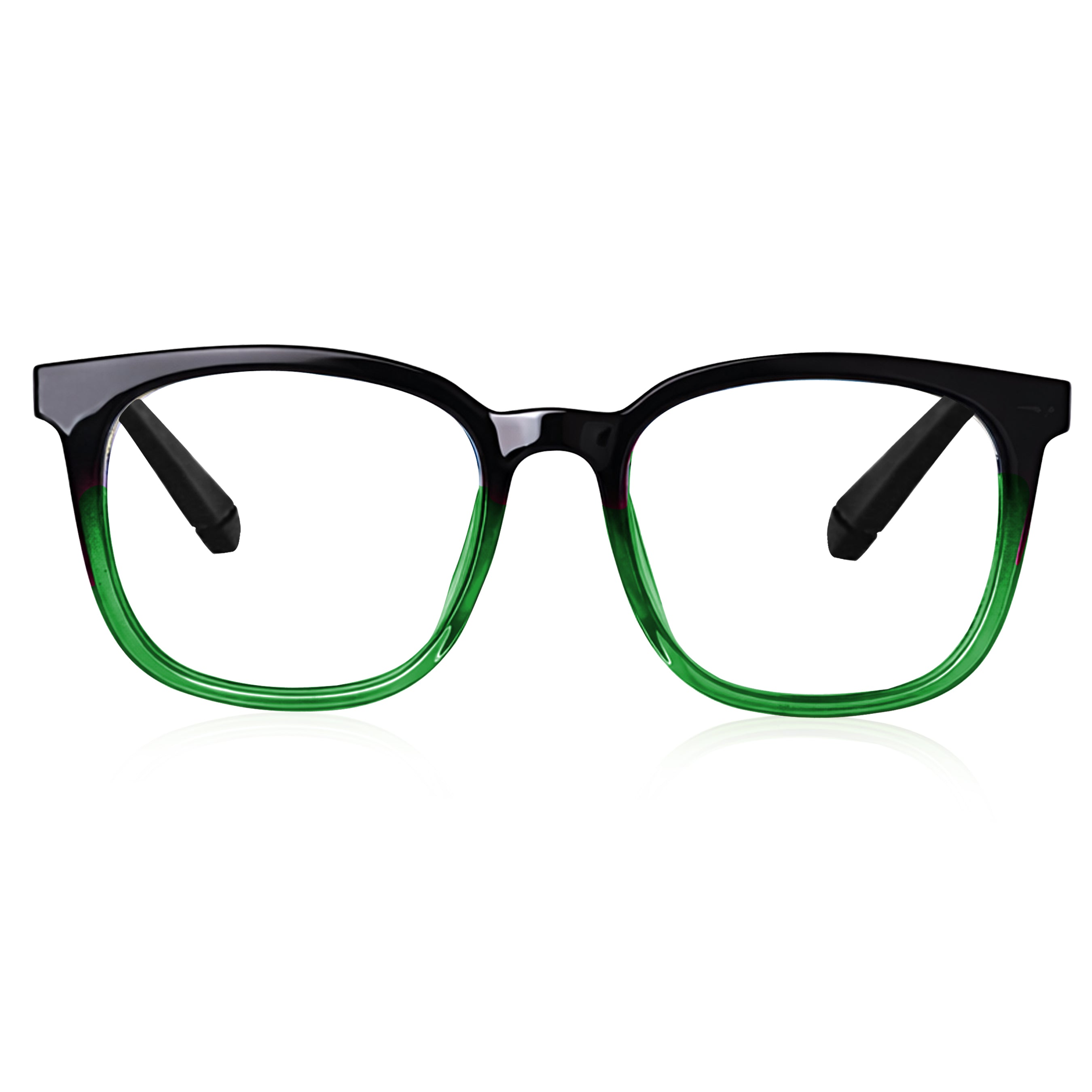 Dervin Blue Light Blocking Eyeglasses for Men & Women | Zero Power, Anti-Glare, Retro Square Frame, UV Protection | Blue Cut Glasses for Computer/Tablet/Laptop/Mobile