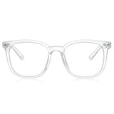 Dervin Blue Light Blocking Eyeglasses for Men & Women | Zero Power, Anti-Glare, Retro Square Frame, UV Protection | Blue Cut Glasses for Computer/Tablet/Laptop/Mobile
